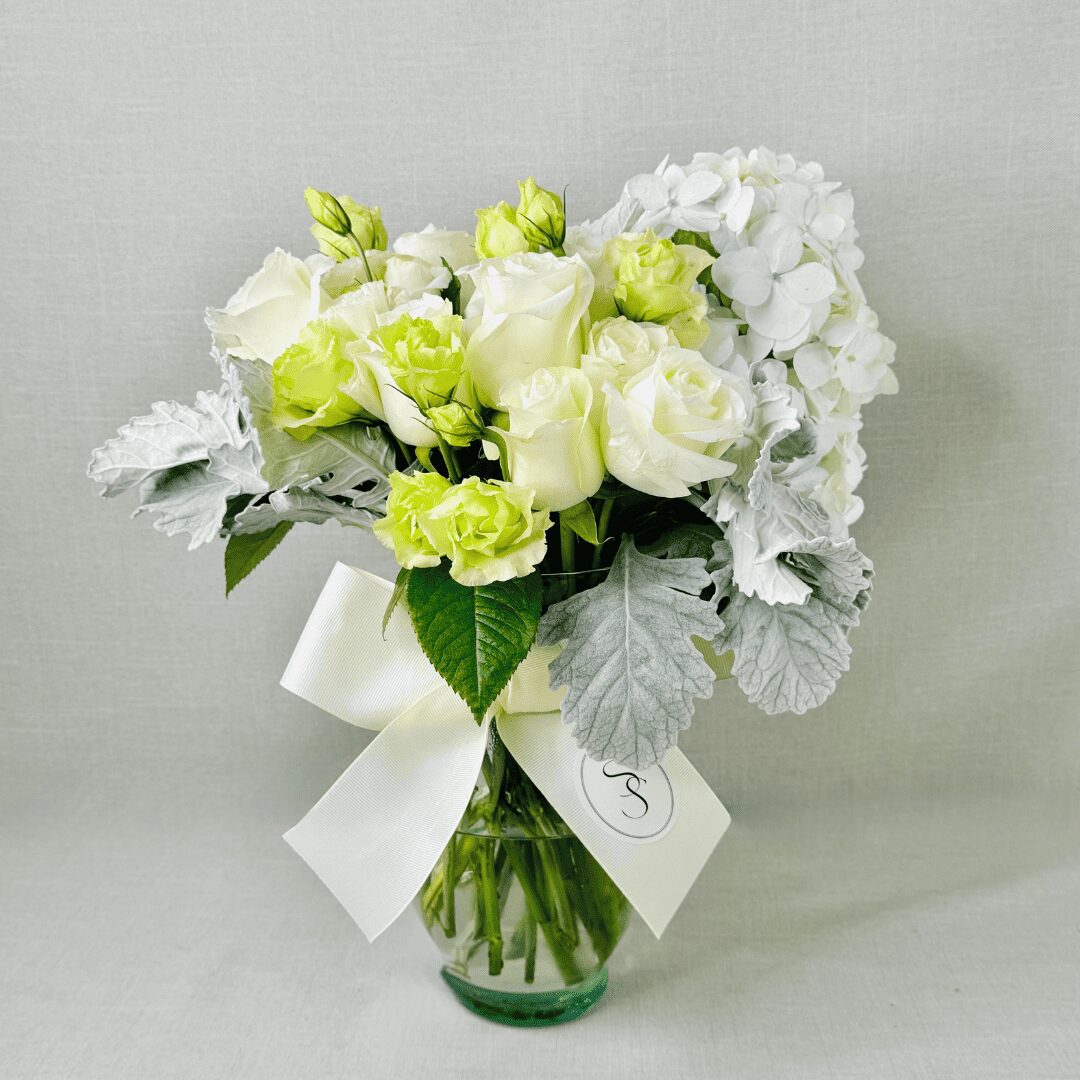 FLORES BLANCAS HORTENSIA