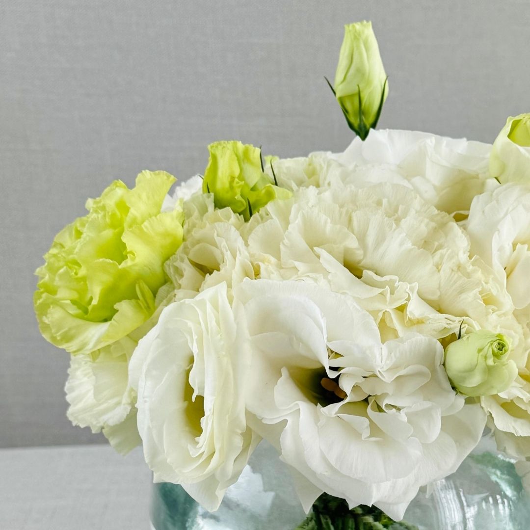 FLORES LISIANTHUS BASE REDONDA