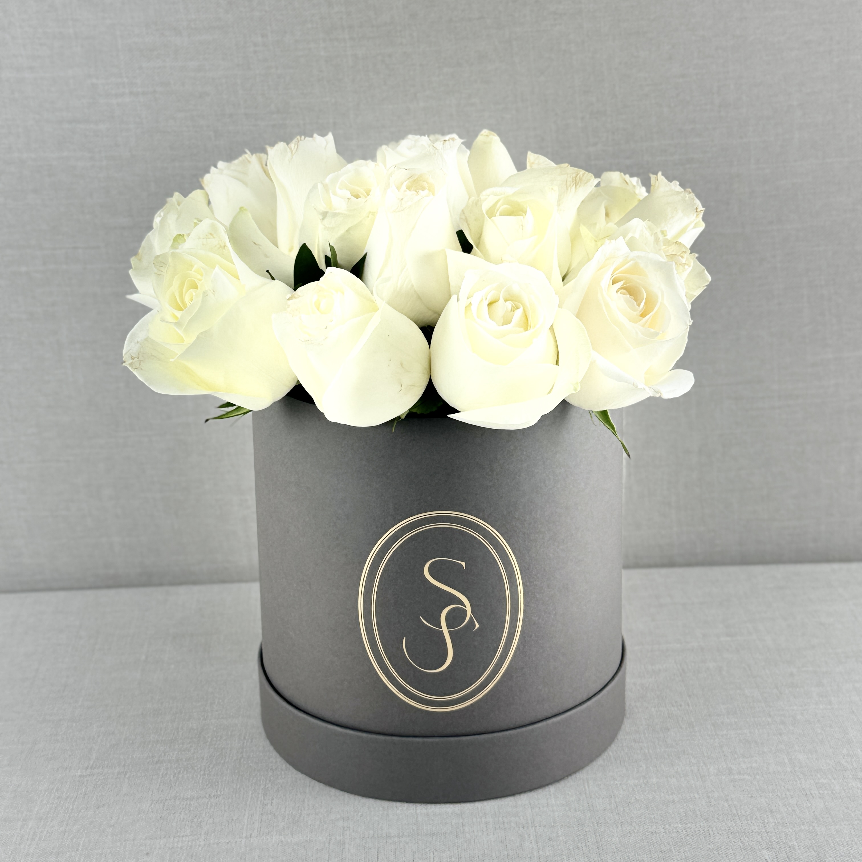 CILINDRO CON ROSAS BLANCAS - Imagen 4