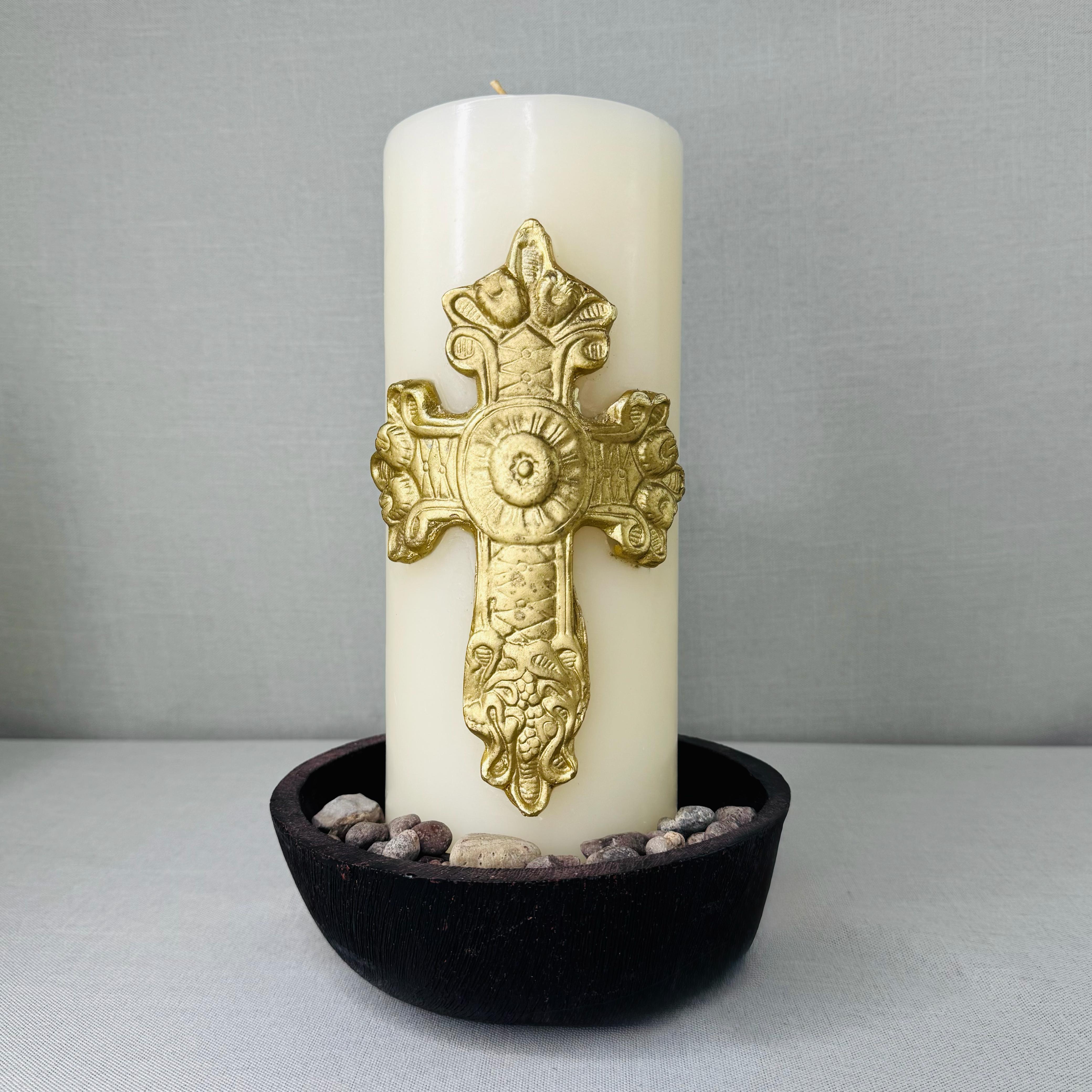 BOWL GRIS Y CAFÉ CON CIRIO - Imagen 4