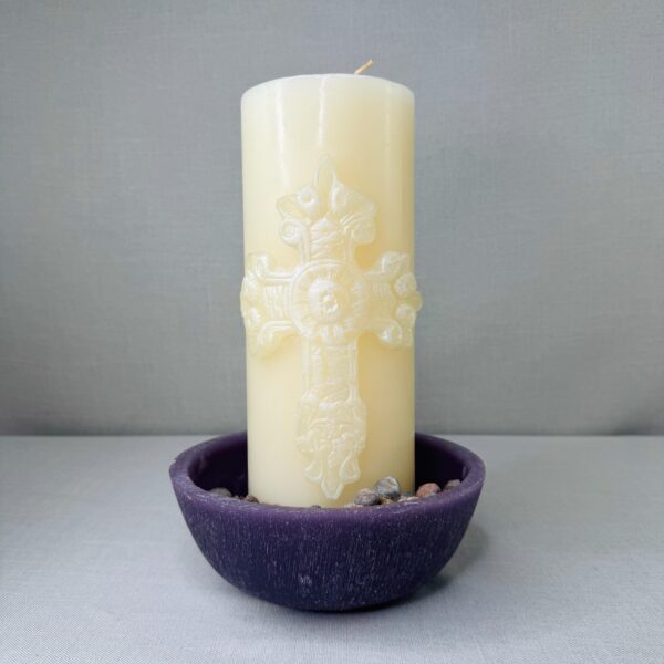 BOWL GRIS Y CAFÉ CON CIRIO - Imagen 3
