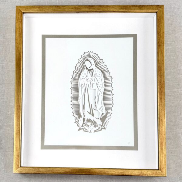 virgen de guadalupe dorada