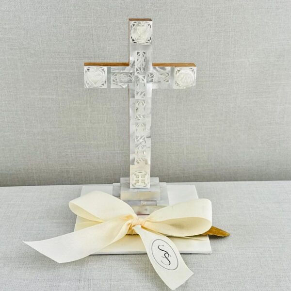 CRUZ DE MADRE PERLA TIERRA SANTA