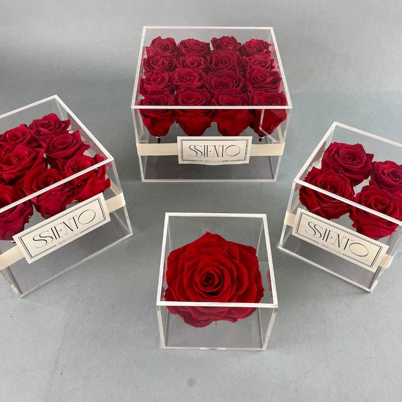 ROSAS PRESERVADAS EN CAJA DE ACRÍLICO - Imagen 2
