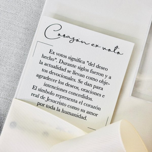 CORAZÓN EXVOTO tarjeta