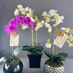 ORQUÍDEAS ARTIFICIALES EN MACETA