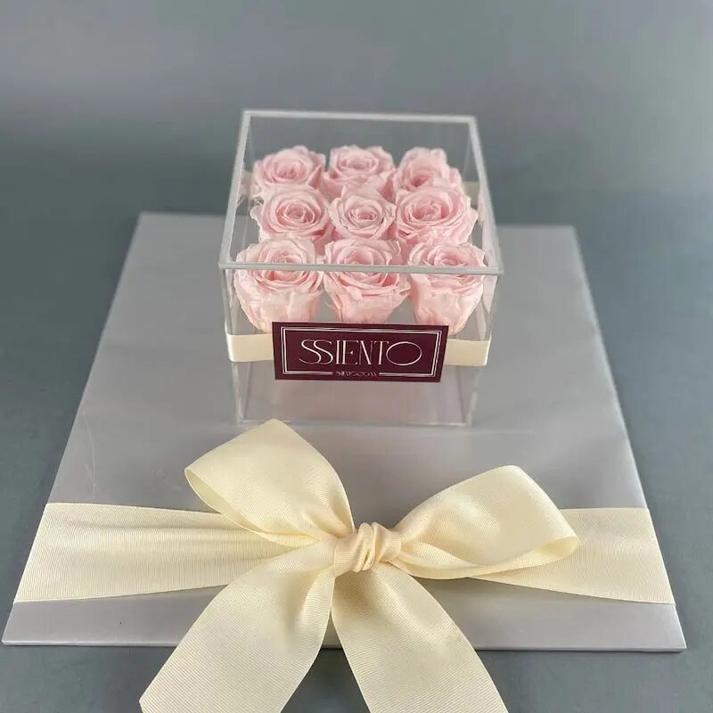 ROSAS ROSAS PRESERVADAS EN CAJA DE ACRÍLICO - Imagen 3