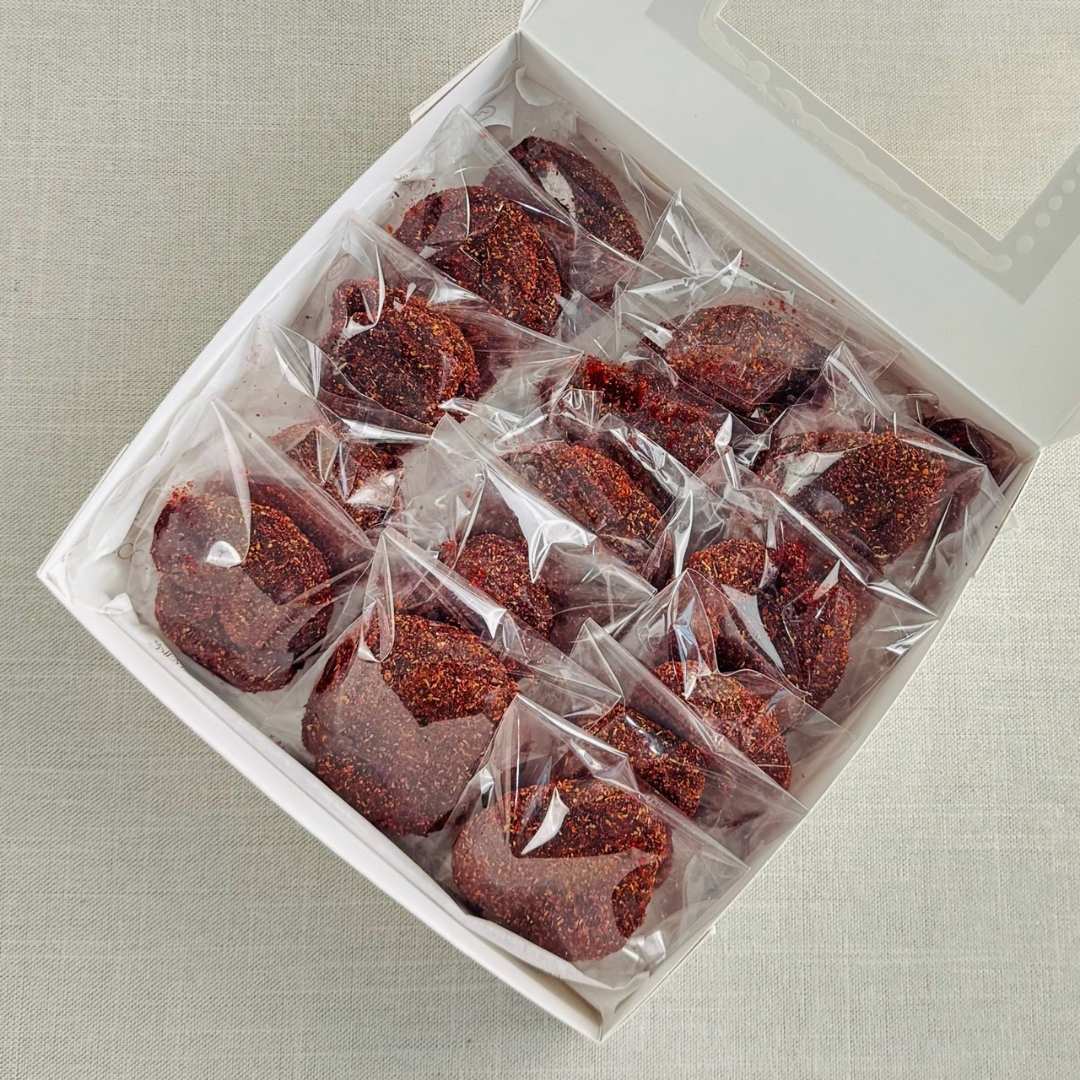 Duraznos en caja-enchilados