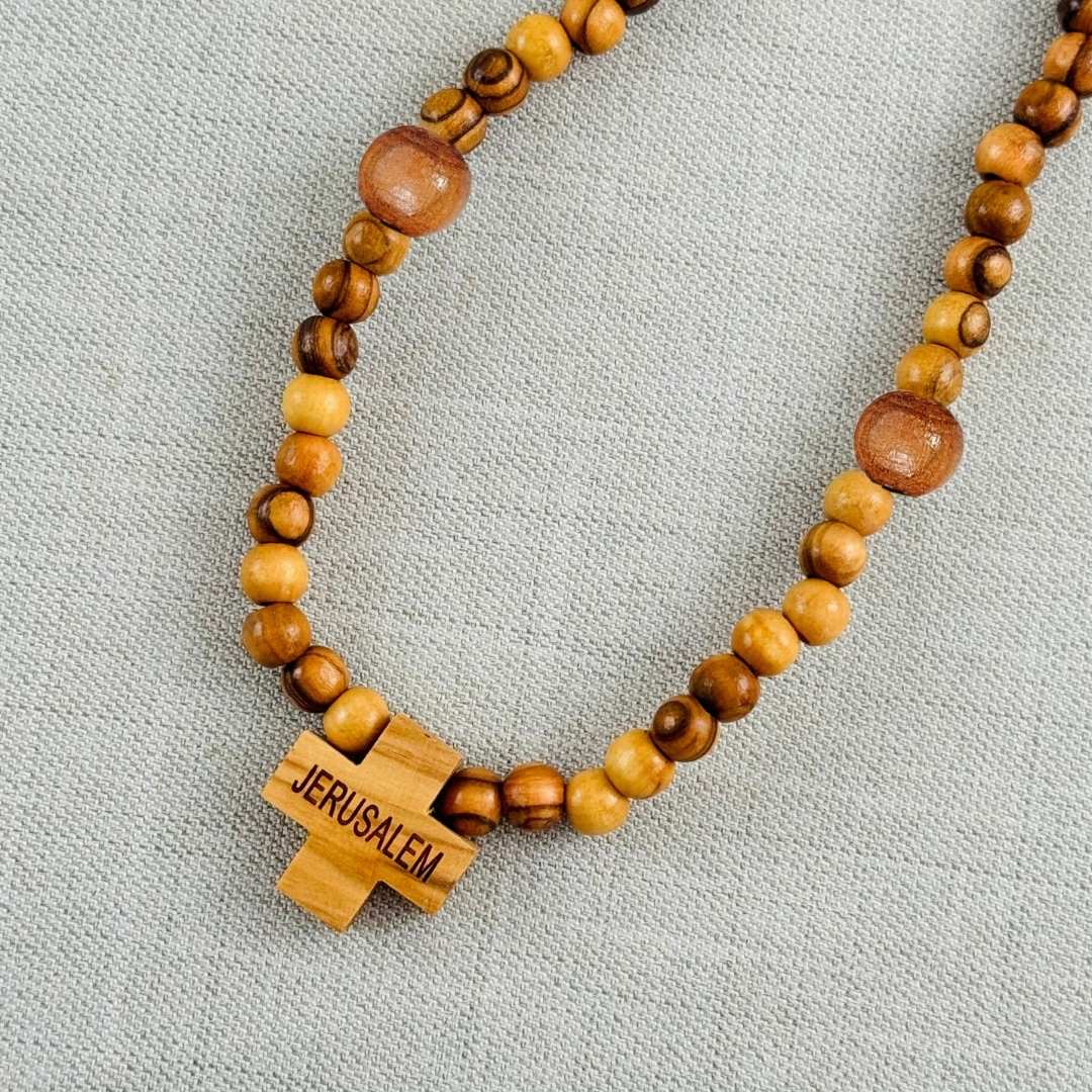 ROSARIO TIERRA SANTA CON BOLITAS CAFES