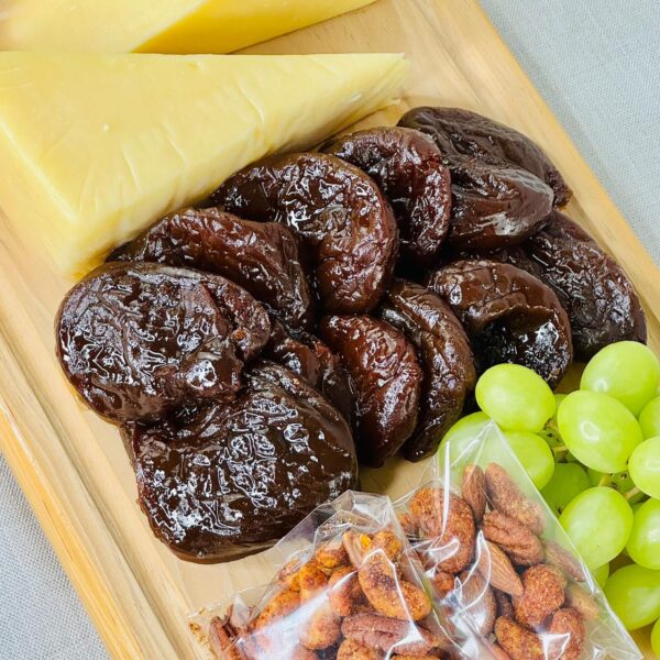 CHAROLA DE MARMOL CON QUESO Y DURAZNOS - Imagen 4