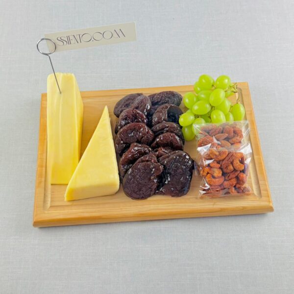 CHAROLA DE MARMOL CON QUESO Y DURAZNOS - Imagen 2