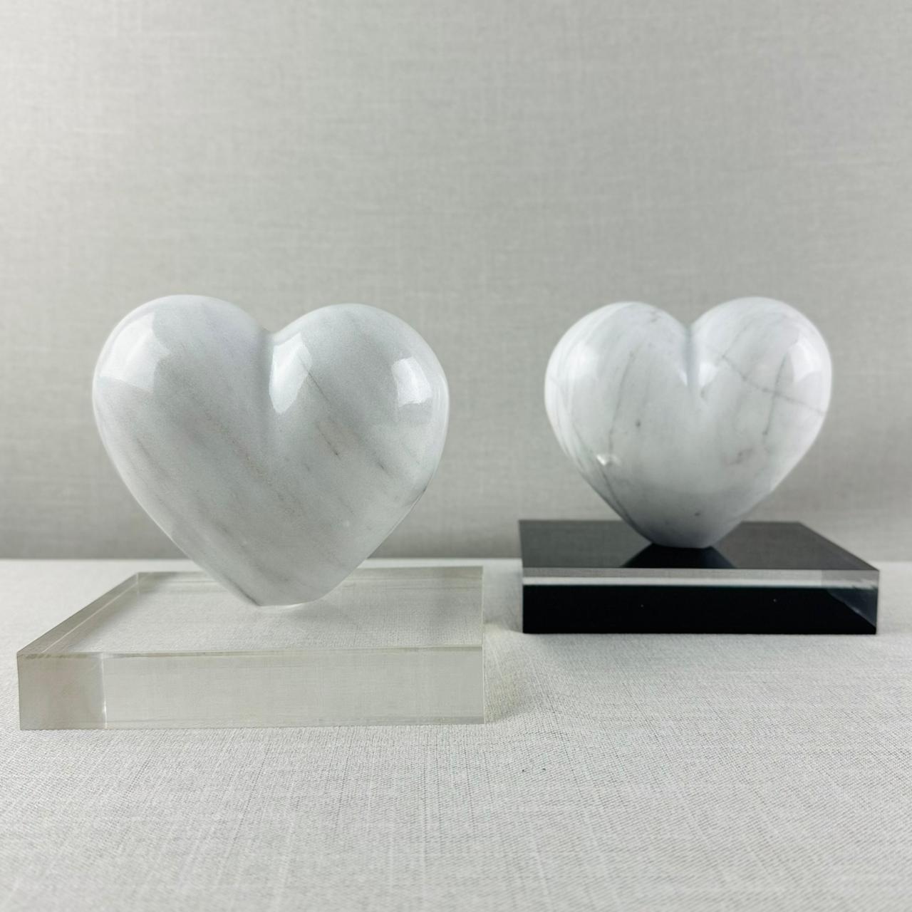 CORAZÓN DE MÁRMOL BLANCO