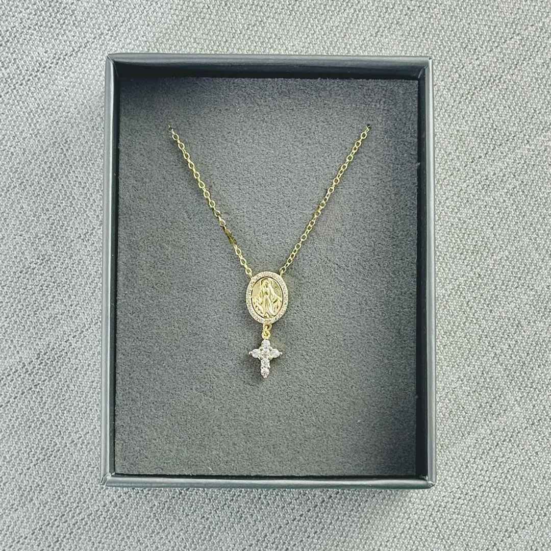 COLLAR VIRGEN MILAGROSA ROSAGITANA CRUZ