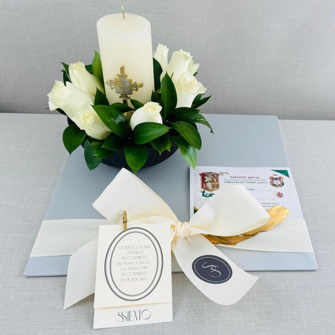 KIT CIRIO EN BOWL CON ROSAS