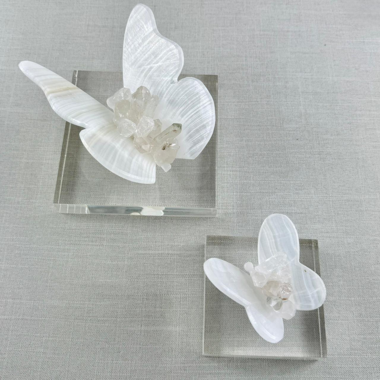 BASE ACRÍLICO TRANSPARENTE - MARIPOSA CUARZZOZ