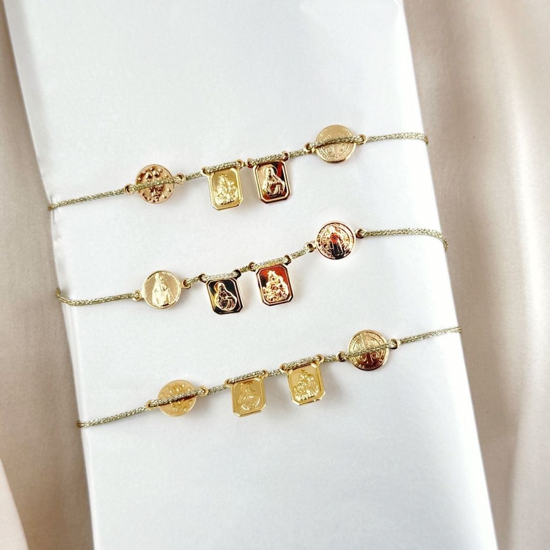 ESCAPULARIO DE PULSERA MUESTRA DE LAS PULSERAS