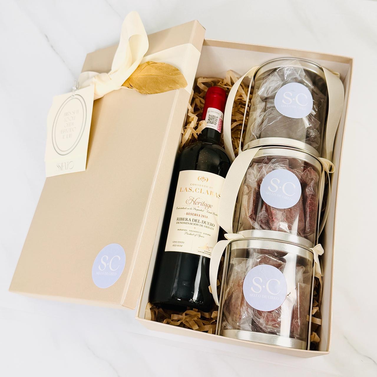 CAJA GOURMET PARA MAMÁ CON DURAZNOS