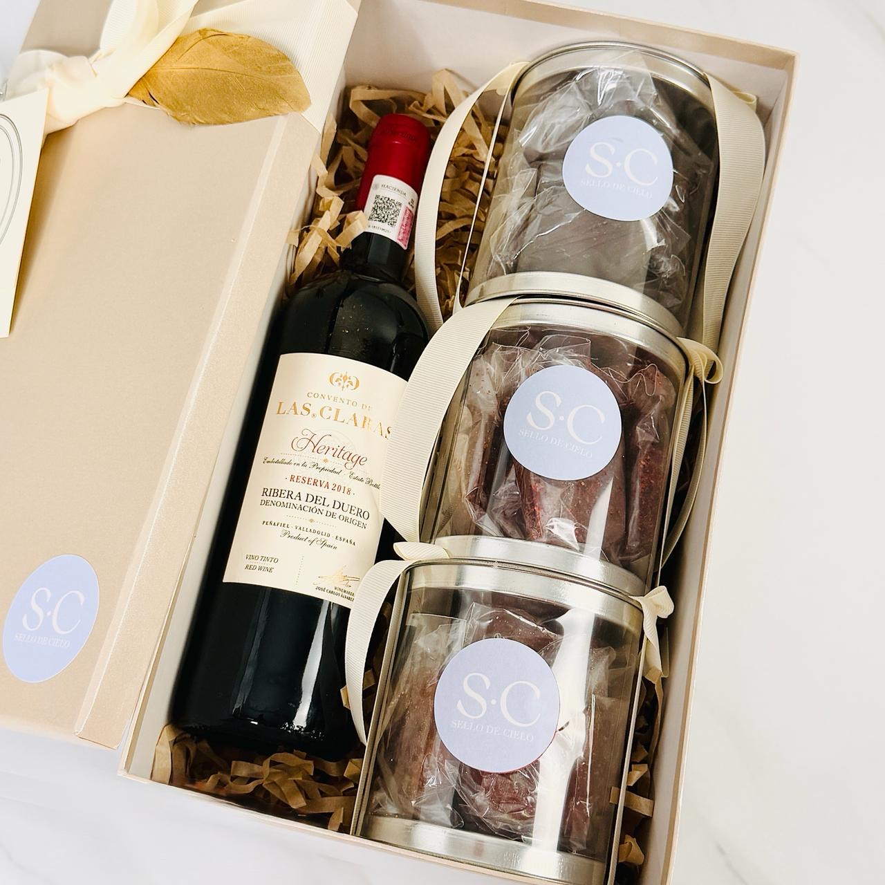 CAJA GOURMET PARA MAMÁ CON DURAZNOS - Imagen 2